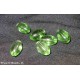 Perla ovale lucida verde 12x8mm