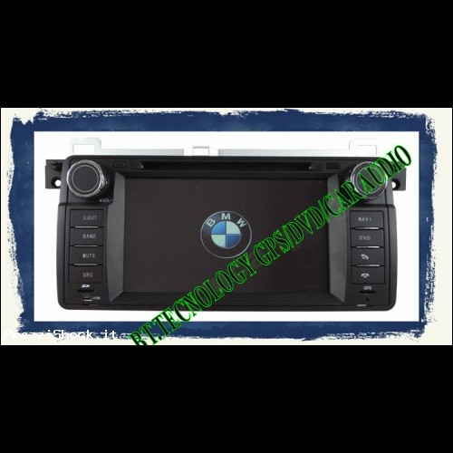 NAVIGATORE  RADIO DVD DEDICATO BMW E46 M3 BLUETOOTH IPOD