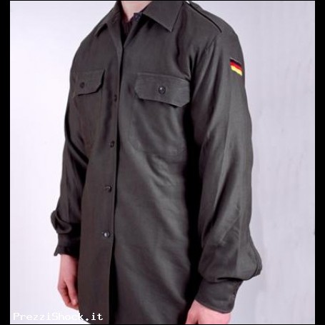 Originale Camicia militare tedesca verde NUOVA!!!