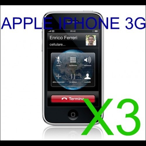 X3 PROTEZIONE DISPLAY APPLE IPHONE 3G
