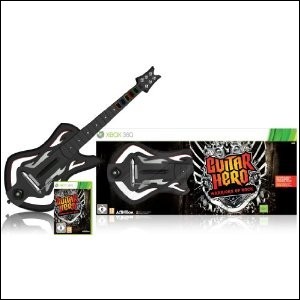 Guitar Hero 6: Warriors of Rock BAND guitar XBOX 360 NUOVO