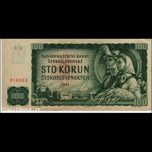Banconota Cecoslovacchia anno 1961