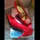 Scarpe donna decollete sandali rosse tacco n 39