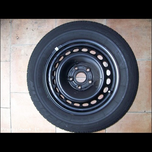 Michelin 195 65 R15 pneumatico+cerchione ruota AUDI A4 origi