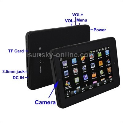 tablet 7" Android 2.2,flash10.1,mp3mp4mp5,youtube,facebok,sk