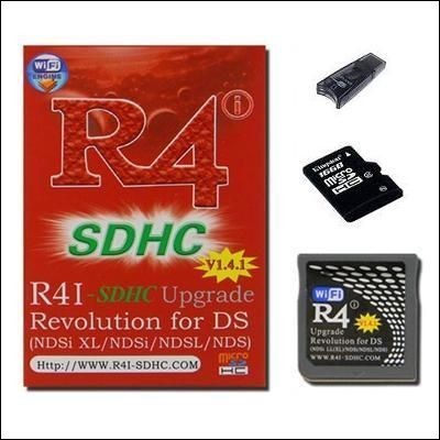 ORIGINALE R4 / R4i+SD4GBX NINTENDO DS/DSLITE/DSiXL