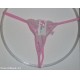 Sexy perizoma rosa minimale trasparente string (t. U)