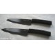 coltello lama ceramica nera misura grande manico legno