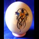 Uovo di struzzo decorato