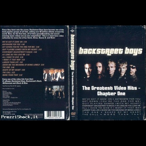 VHS BACKSTREET BOYS THE GRATEST VIDEO HITS-CHAPTER ONE