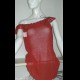 top miniabito rosso maglia uncinetto creazione artigianale