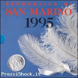 Divisionale Lira San Marino 1995 UOMO VERSO IL TERZO MILLENN