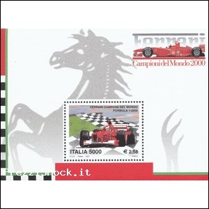 Italia 2001 Foglietto 'Ferrari'