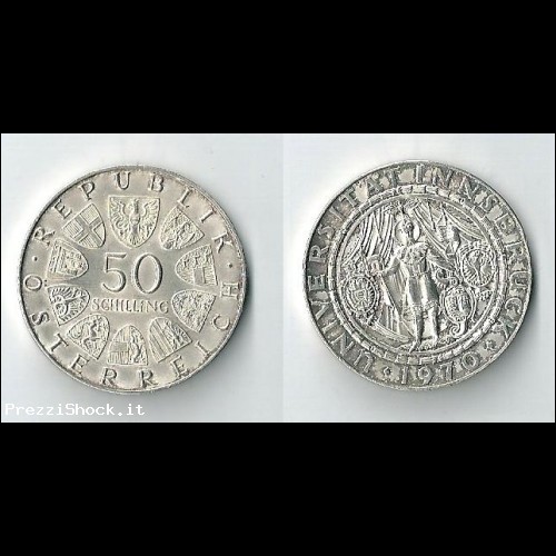 austria 50 scellini 1970