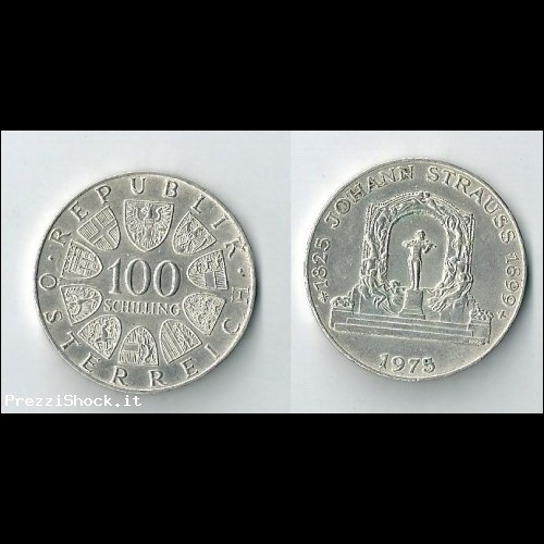 austria 100 scellini 1975