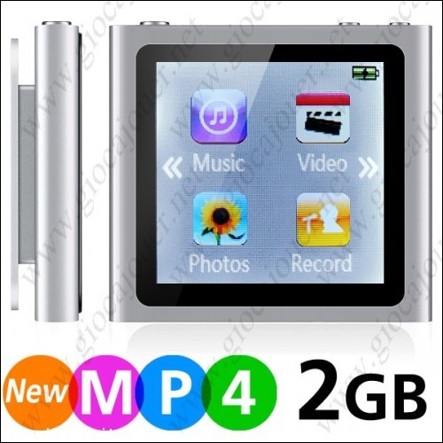 MP4 Player 2GB+ FM Radio+ eBook+ Image Viewer+ Games Gray