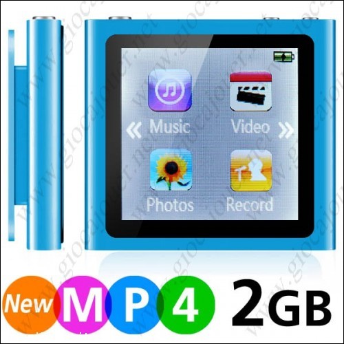 MP4 Player 2GB+ FM Radio+ eBook+ Image Viewer+ Games Blue