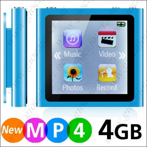 MP4 Player 4GB+ FM Radio+ eBook+ Image Viewer+ Games Blue