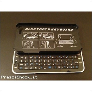  	 Custodia rigida con tastiera bluetooth per iphone 5
