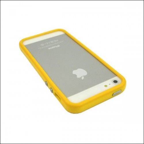 Cover bumper giallo per IPHONE 5 i-phone NUOVO
