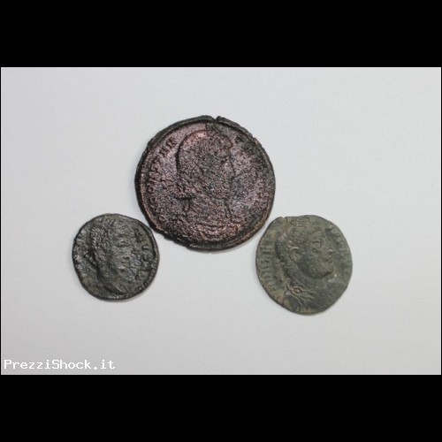 3 monete romane periodo imperiale II-IV sc.
