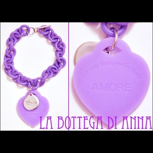 Bracciale Love Objects Amore Viola Ops isp Braccialetto
