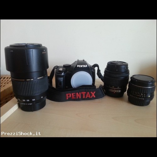 Reflex macchina fotografica Pentax Kx + 3 kit	