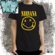 T-shirt Maglietta Nuova Nirvana Smile Kurt Cobain