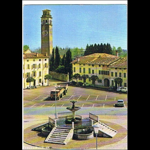 Cartolina - MANIAGO - Piazza Italia - Vg. 1967