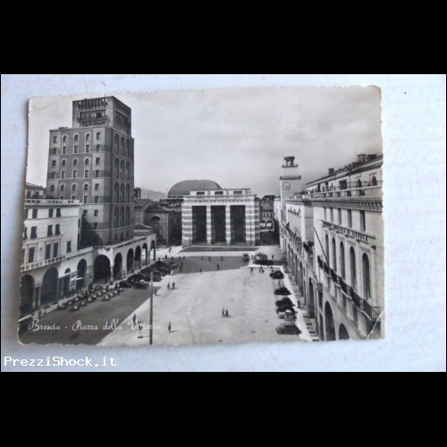 Cartolina - BRESCIA - Piazza della Vittoria - Vg. 1954