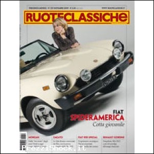 RUOTECLASSICHE n.251 novembre 2009 Fiat 124 Spider America Z