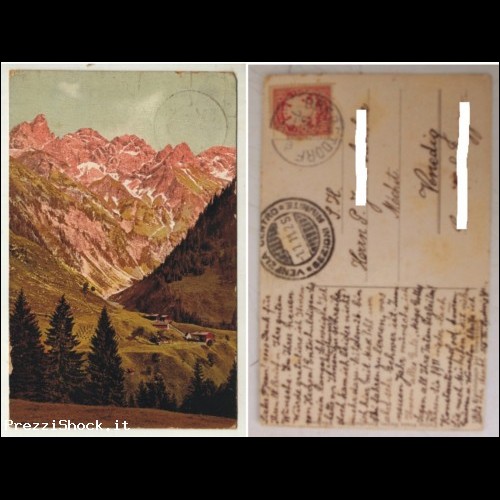 Cartolina - Einodsbach bei Oberstdorf - 1911 - Postkarte