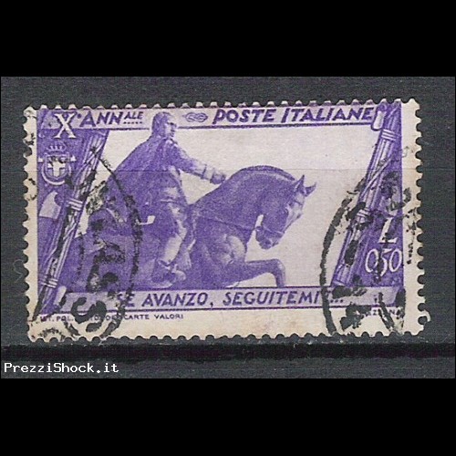1932 - decennale marcia su Roma - cent 50 - USATO