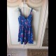 Vendo vestito azzurro fiorito taglia L