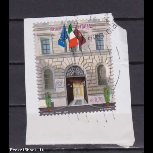 2013 - Questure d' Italia - Usato su frammento