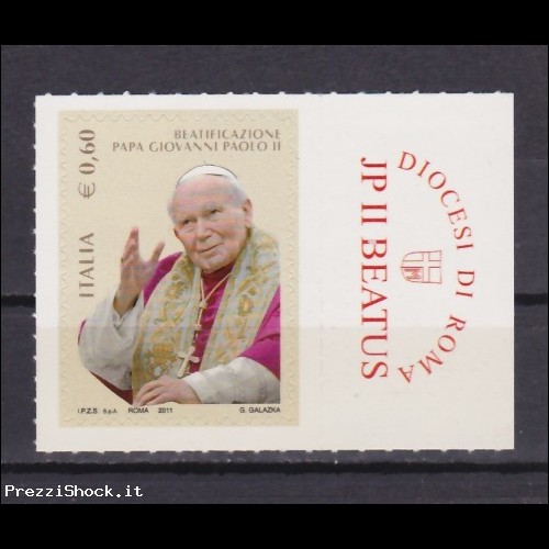 2011 - beatificazione di Giovanni Paolo II - nuovi MNH