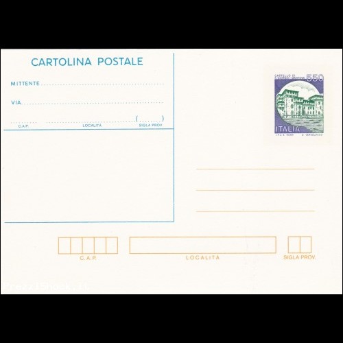 cartolina postale castelli