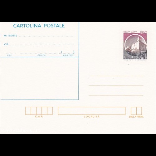 cartolina postale castelli