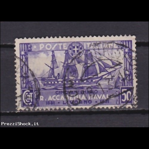 1931 - accademia Livorno - cent 50 - USATO