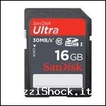 SANDISK SCHEDA MEMORIA SDHC ULTRA - 16 GB - CLASSE 10