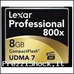 LEXAR SCHEDA DI MEMORIA COMPACT FLASH PROFESSIONAL UDMA7 8 G