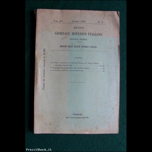 Nuovo Giornale Botanico Italiano - Vol. XV - Luglio 1908