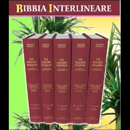 La Sacra Bibbia interlineare Vianello in 5 volumi