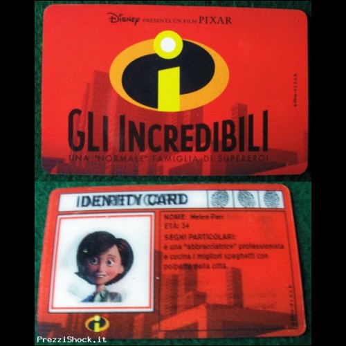 Incredicard - Identity Card - HELEN PARR - GLI INCREDIBILI