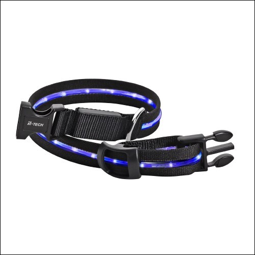 Collare per cane a LED di alta qualit, 64 cm, blu