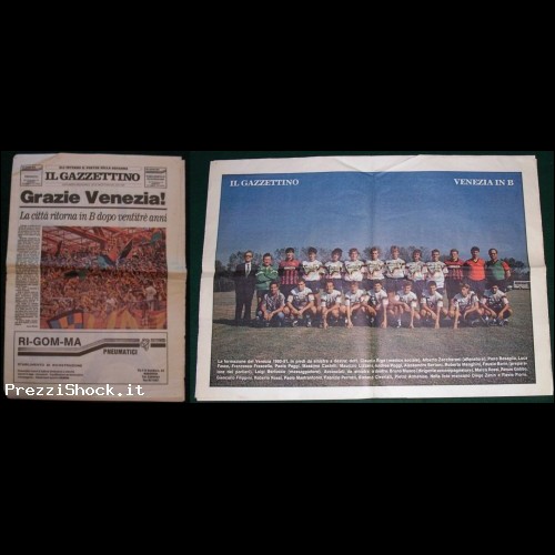 VENEZIA in Serie B - Supplemento Gazzettino 1991 + Poster