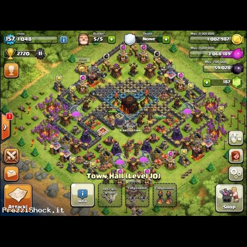 Clash of clans Level 157 max base