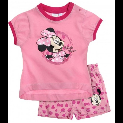 set neonata Disney Minnie t-shirt + shorts rosa varie taglie