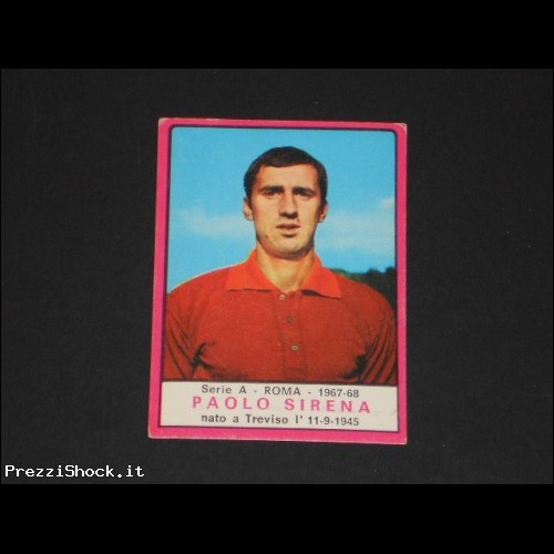 ALBUM FIGURINE STICKER PANINI 1967/68 SIRENA ROMA