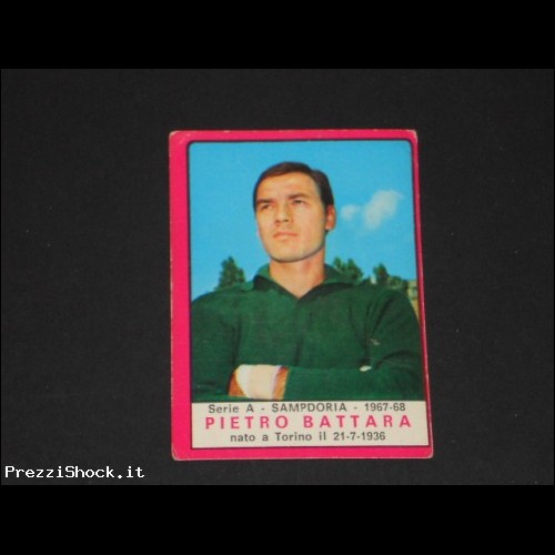 ALBUM FIGURINE STICKER PANINI 1967/68 BATTARA SAMPDORIA